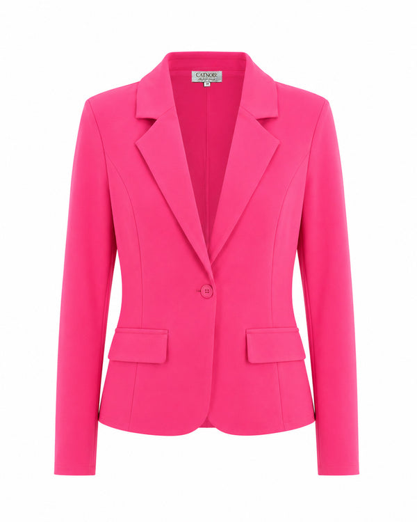 Blazer 1-Knopf in Heavy Jersey Topseller | Magenta
