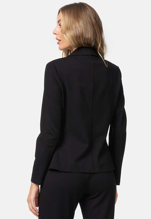 Blazer 1-Knopf in Heavy Jersey Topseller | Black