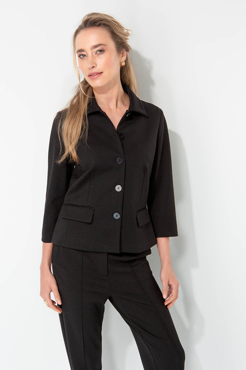 Jacke in Heavy Jersey | Black