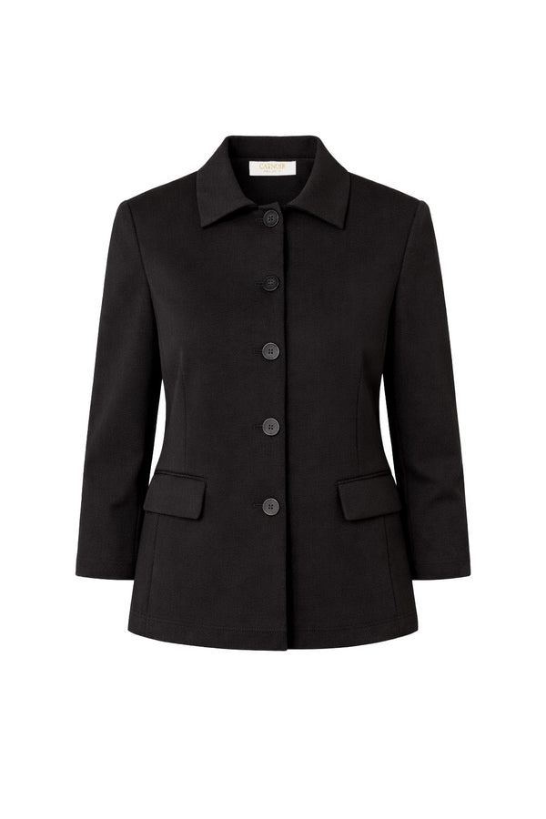 Jacke in Heavy Jersey | Black