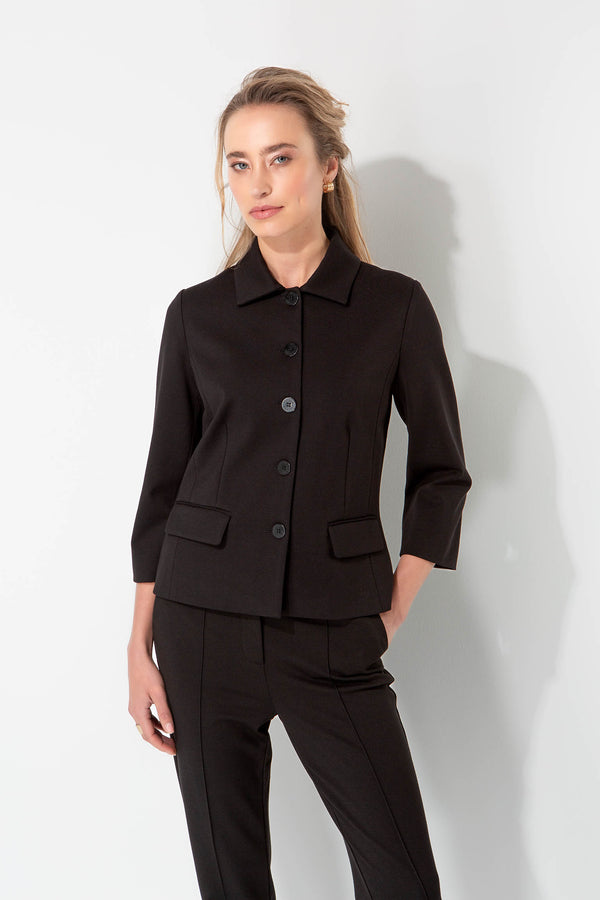Jacke in Heavy Jersey | Black