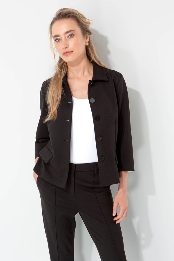 Jacke in Heavy Jersey | Black