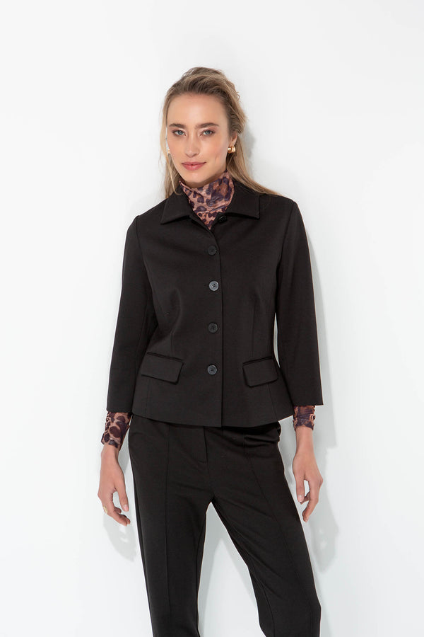 Jacke in Heavy Jersey | Black