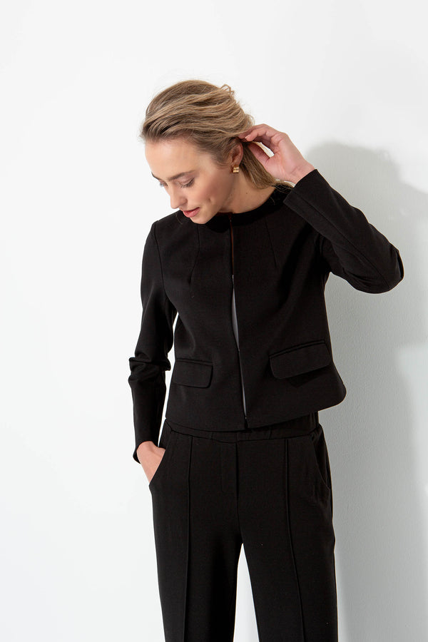 Jacke in Heavy Jersey | Black