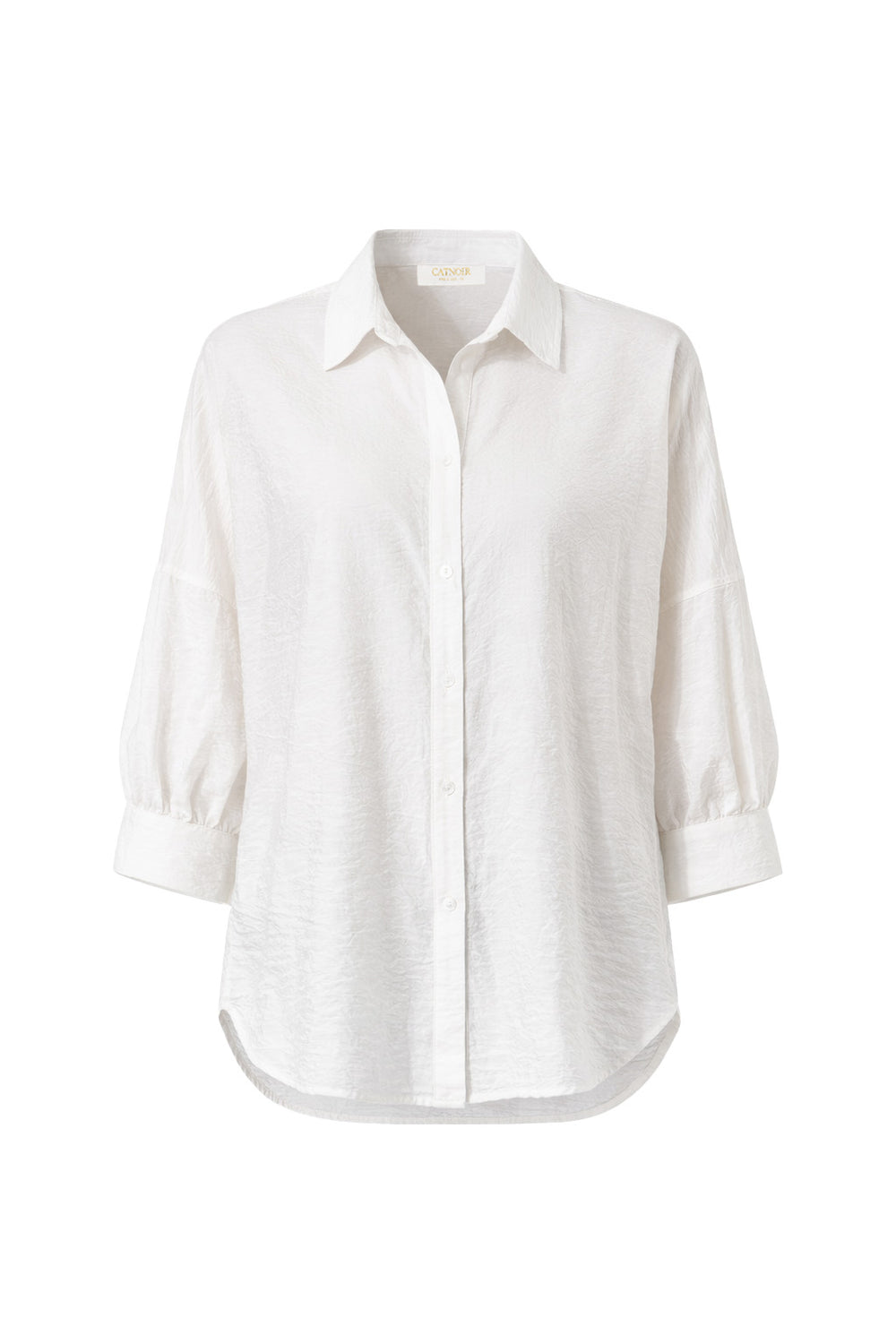 Bluse in Viscose-Crepe | Offwhite