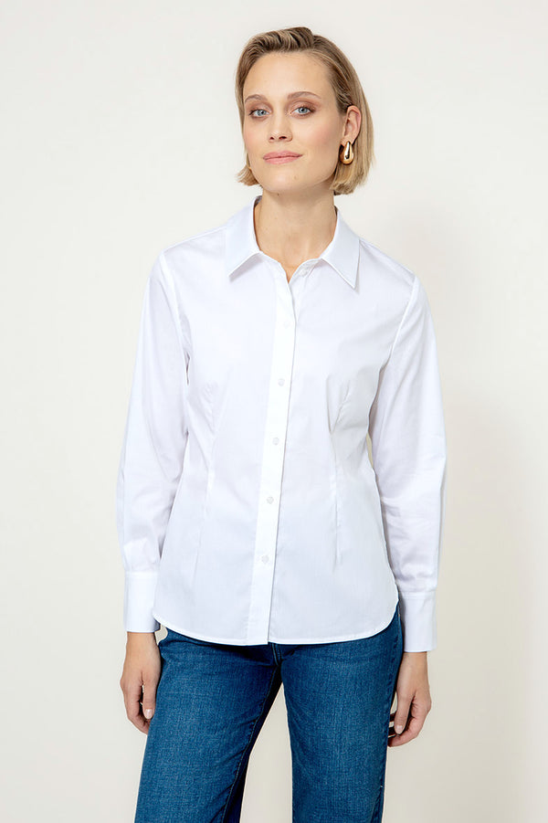 Bluse Body Fit Langarm