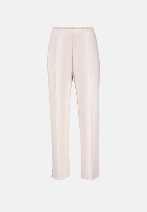 Pants narrow leg in heavy jersey Topseller | Creme