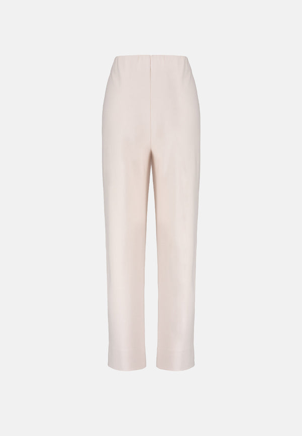 Pants narrow leg in heavy jersey Topseller | Creme