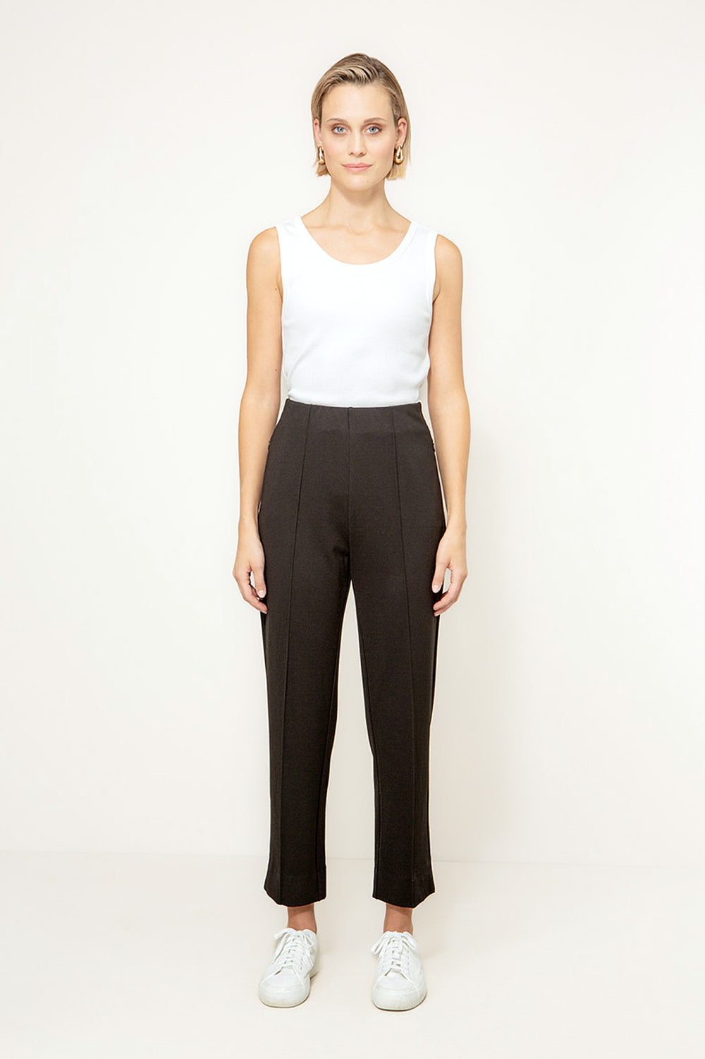 Hose schmalse Bein in Heavy Jersey Topseller | Black