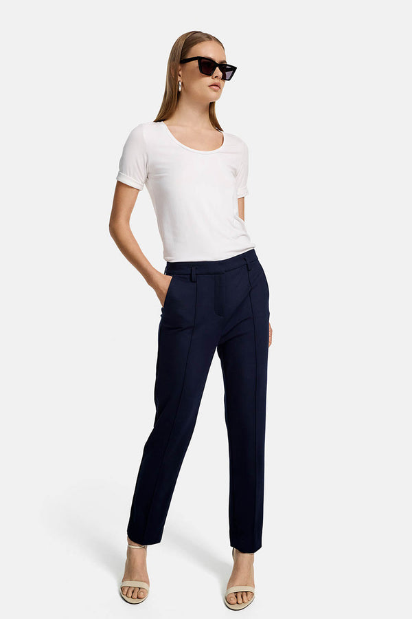 Pants in heavy jersey | Navy