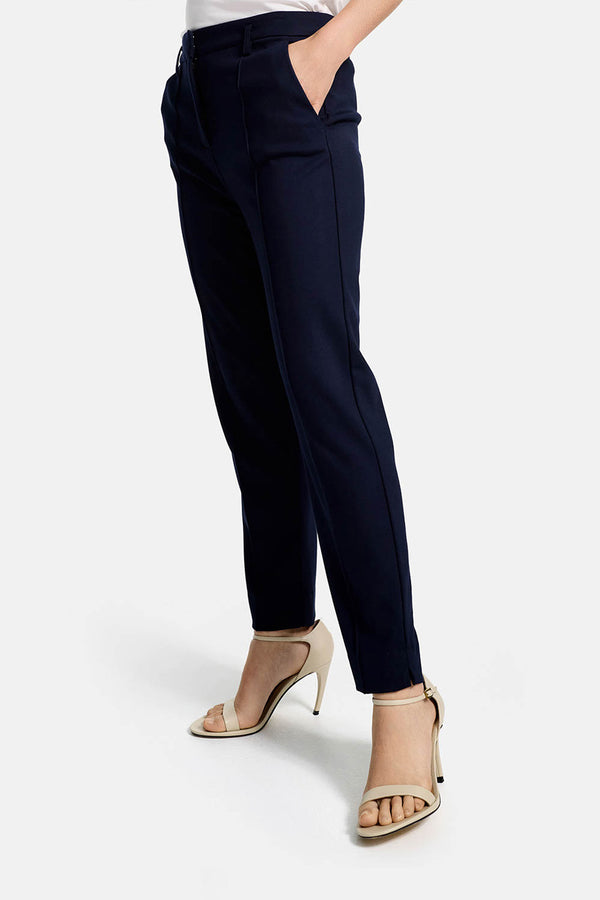 Pants in heavy jersey | Navy