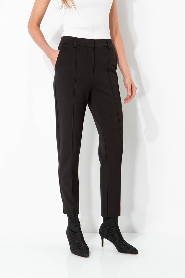 Pants in heavy jersey | Black