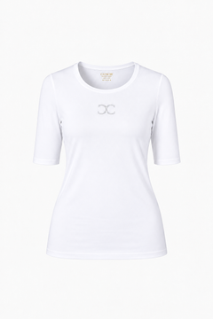 Short-sleeve shirt with logo