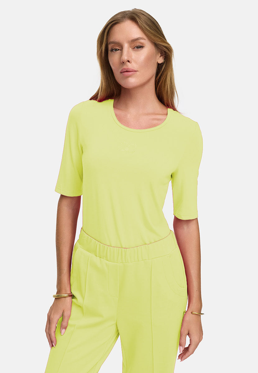 Shirt Kurzarm Logo | light yellow