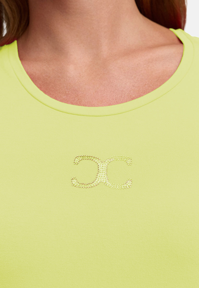 Shirt Kurzarm Logo | light yellow