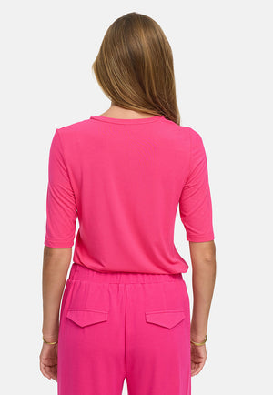 Short-sleeve shirt with logo | Pink