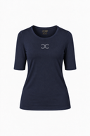Short-sleeve shirt with logo