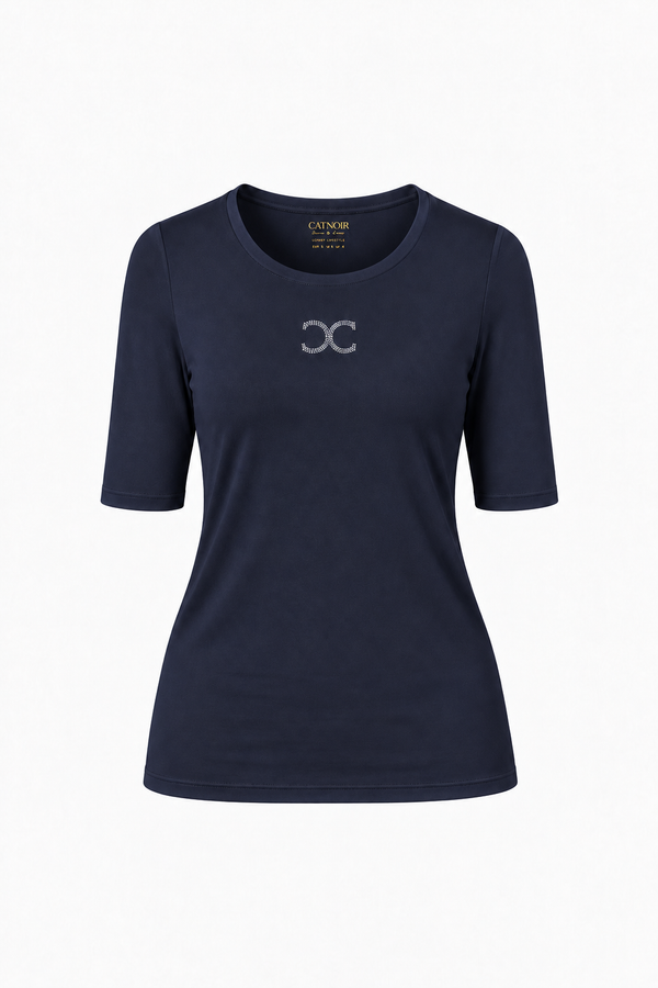 Short-sleeve shirt with logo