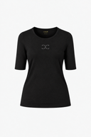 Short-sleeve shirt with logo