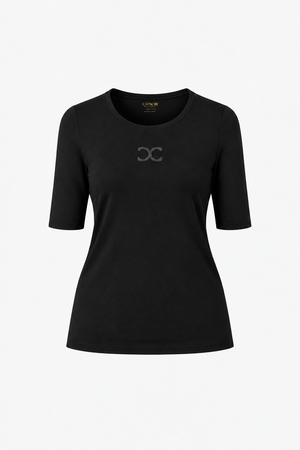 Short-sleeve shirt with logo