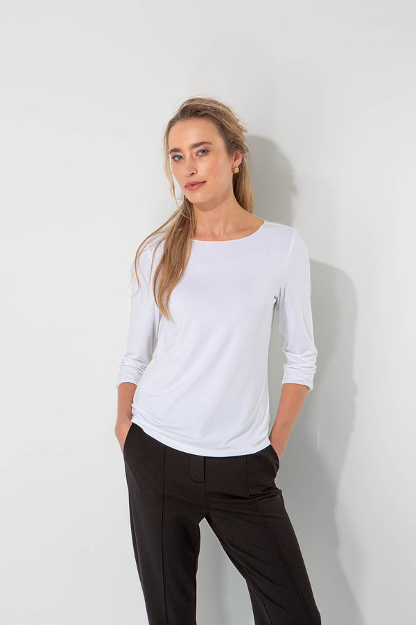 Shirt 3/4 Arm in Deluxe Viscose Jersey