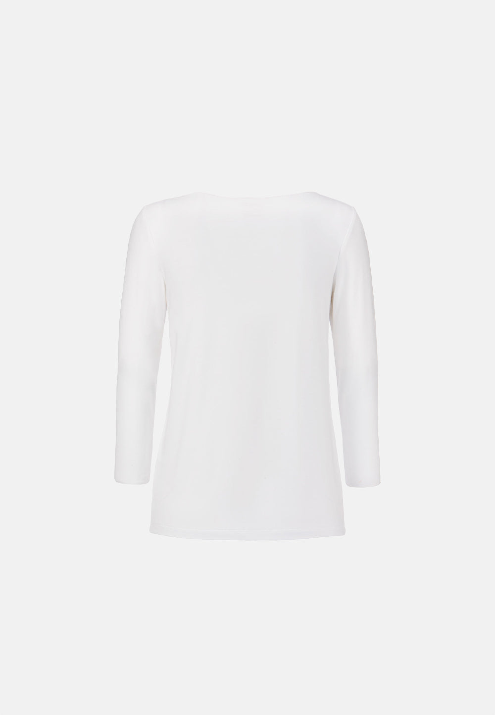 Shirt 3/4 Arm in Deluxe Viscose Jersey | White