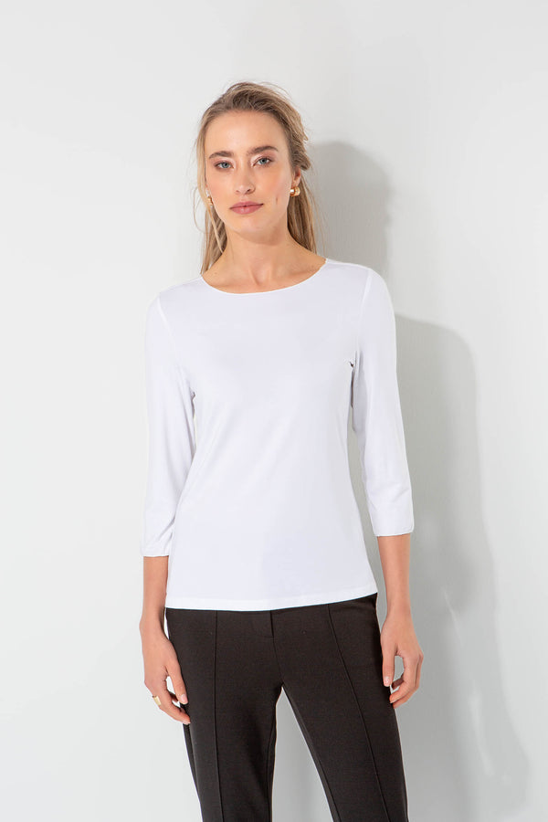 Shirt 3/4 Arm in Deluxe Viscose Jersey