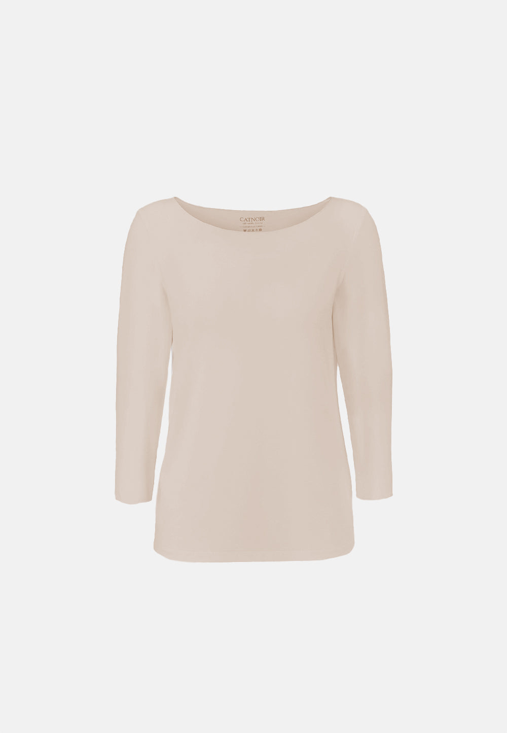 Shirt 3/4 Arm in Deluxe Viscose Jersey | Creme