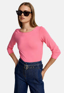 Shirt 3/4 Arm in Deluxe Viscose Jersey