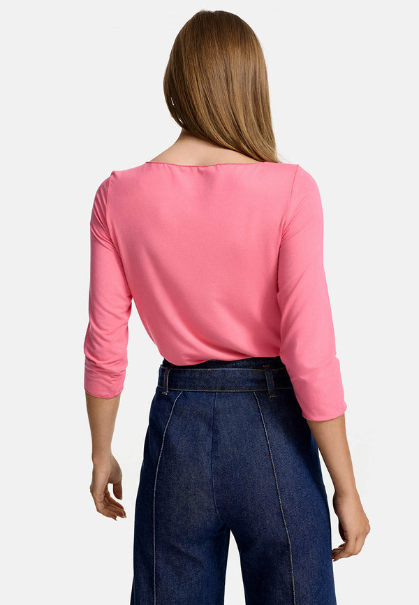 Shirt 3/4 Arm in Deluxe Viscose Jersey | Azalee