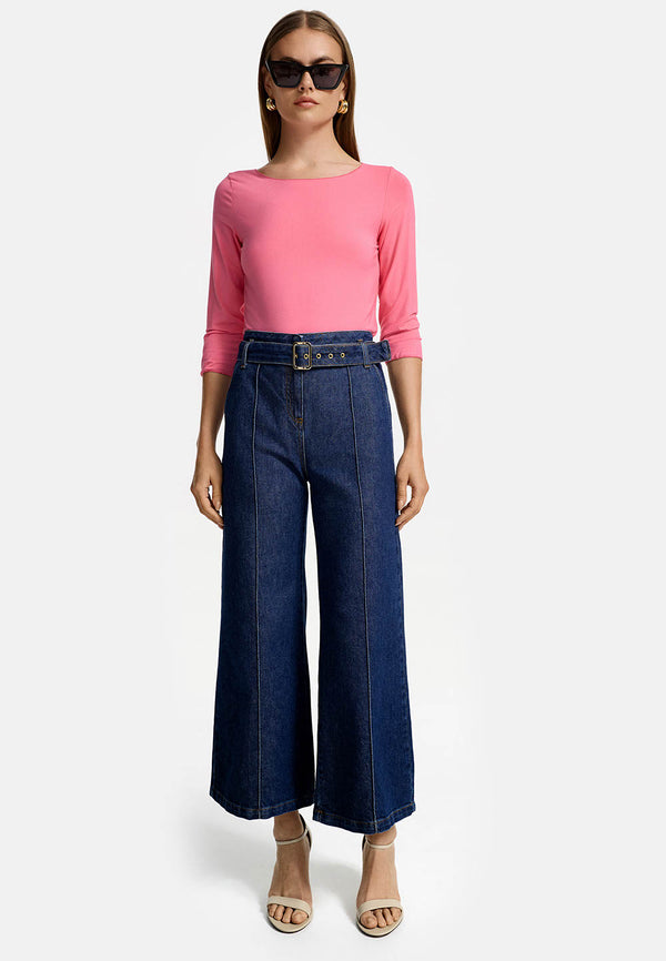 Shirt 3/4 Arm in Deluxe Viscose Jersey | Azalee