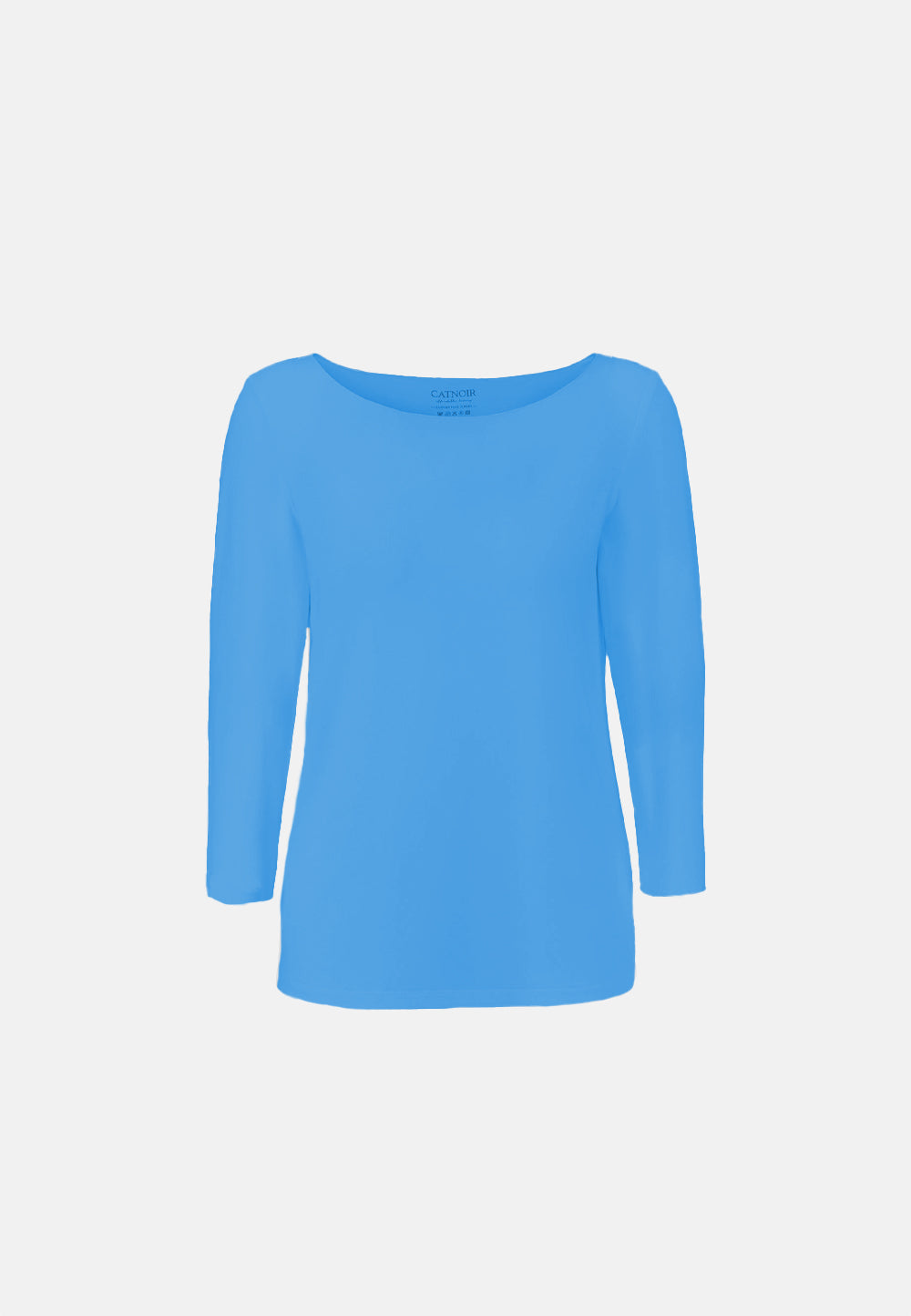 Shirt 3/4 Arm in Deluxe Viscose Jersey | Blue