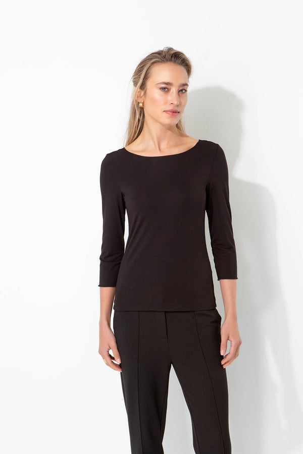 Shirt 3/4 Arm in Deluxe Viscose Jersey