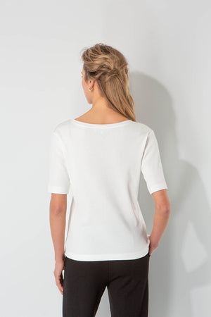 Shirt in Rib Jersey | White