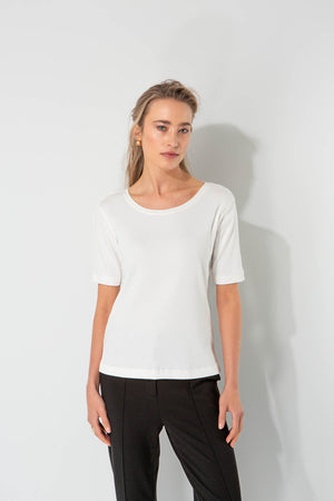 Shirt in Rib Jersey | White
