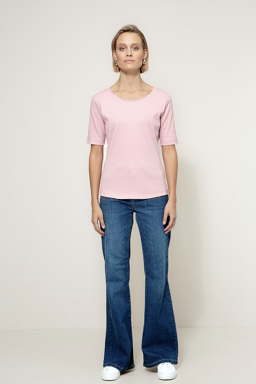 Shirt in Rib Jersey | Mauve