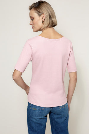 Shirt in Rib Jersey | Mauve