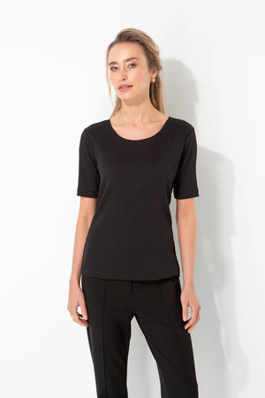 Shirt in Rib Jersey | Black
