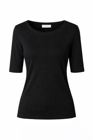Shirt in Rib Jersey | Black