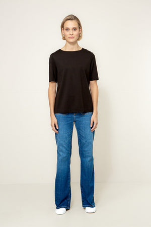 Top Rundhals in Heavy Jersey | Black