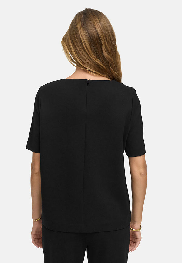Top Rundhals in Heavy Jersey | Black