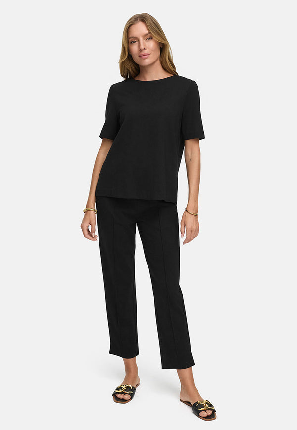 Top Rundhals in Heavy Jersey | Black