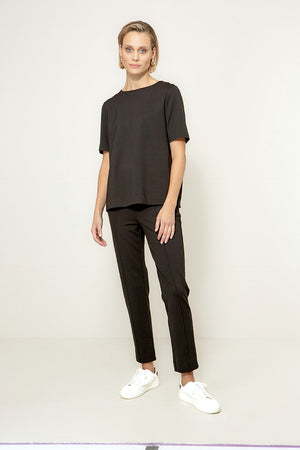 Top Rundhals in Heavy Jersey | Black