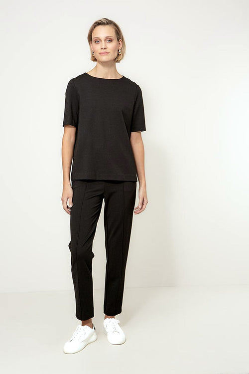 Top Rundhals in Heavy Jersey | Black