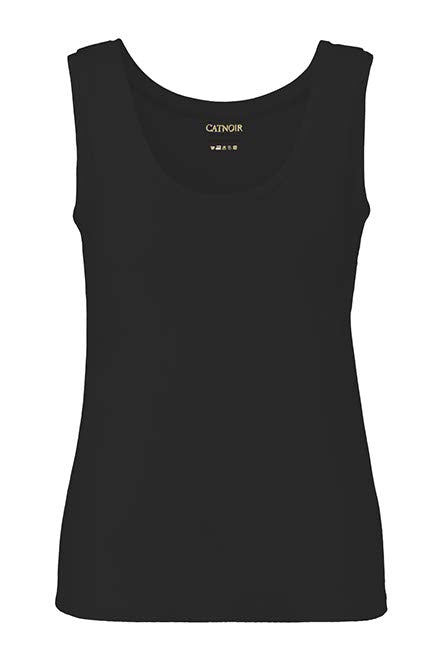 Top Rundhals in Deluxe Viscose Jersey | Black