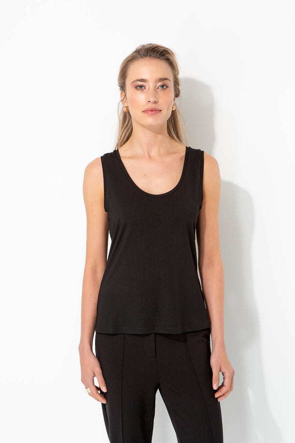 Top Rundhals in Deluxe Viscose Jersey