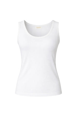 Top in Rib Jersey | White
