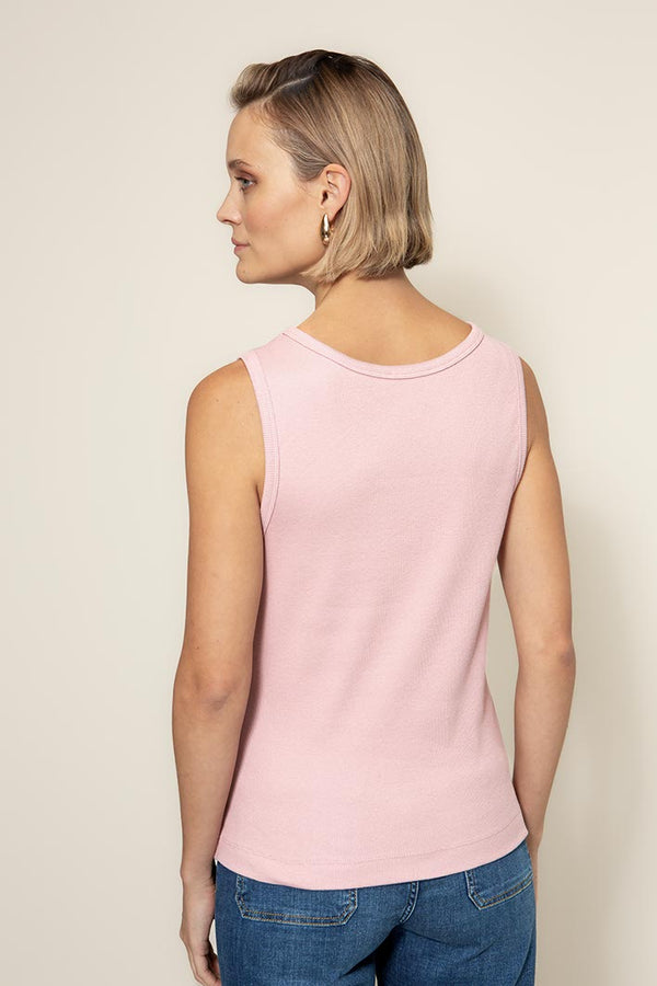 Top in Rib Jersey | Mauve