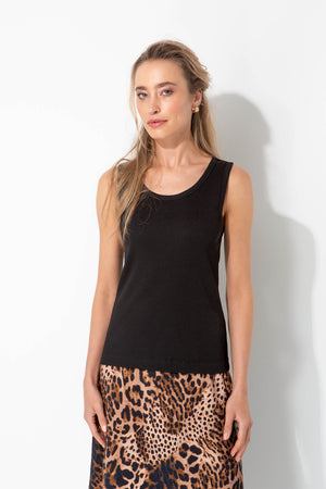 Top in Rib Jersey | Black
