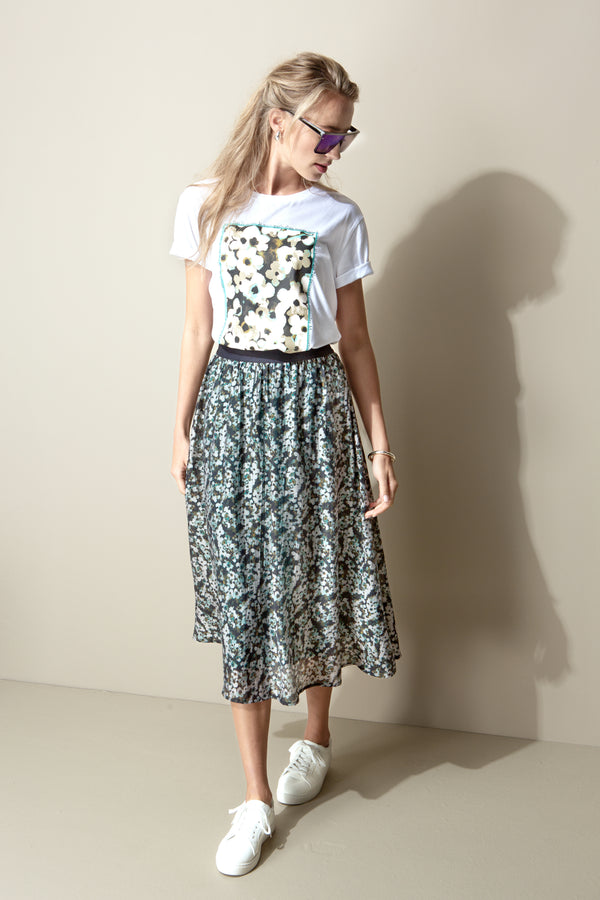 T-Shirt mit Placement Print